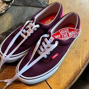Maroon/Pink Vans! Brand new!